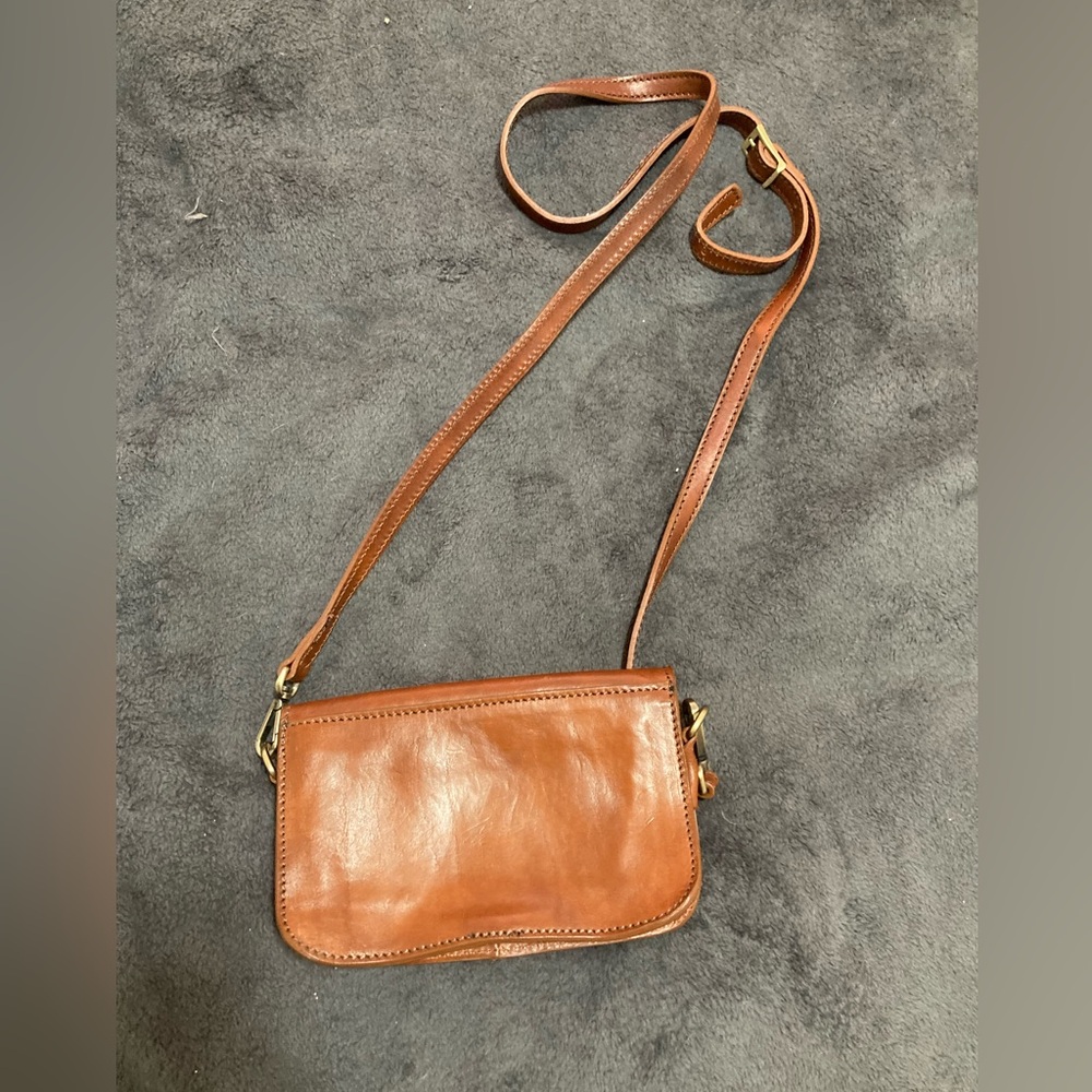 Genuine Italian Leather Crossbody Purse
